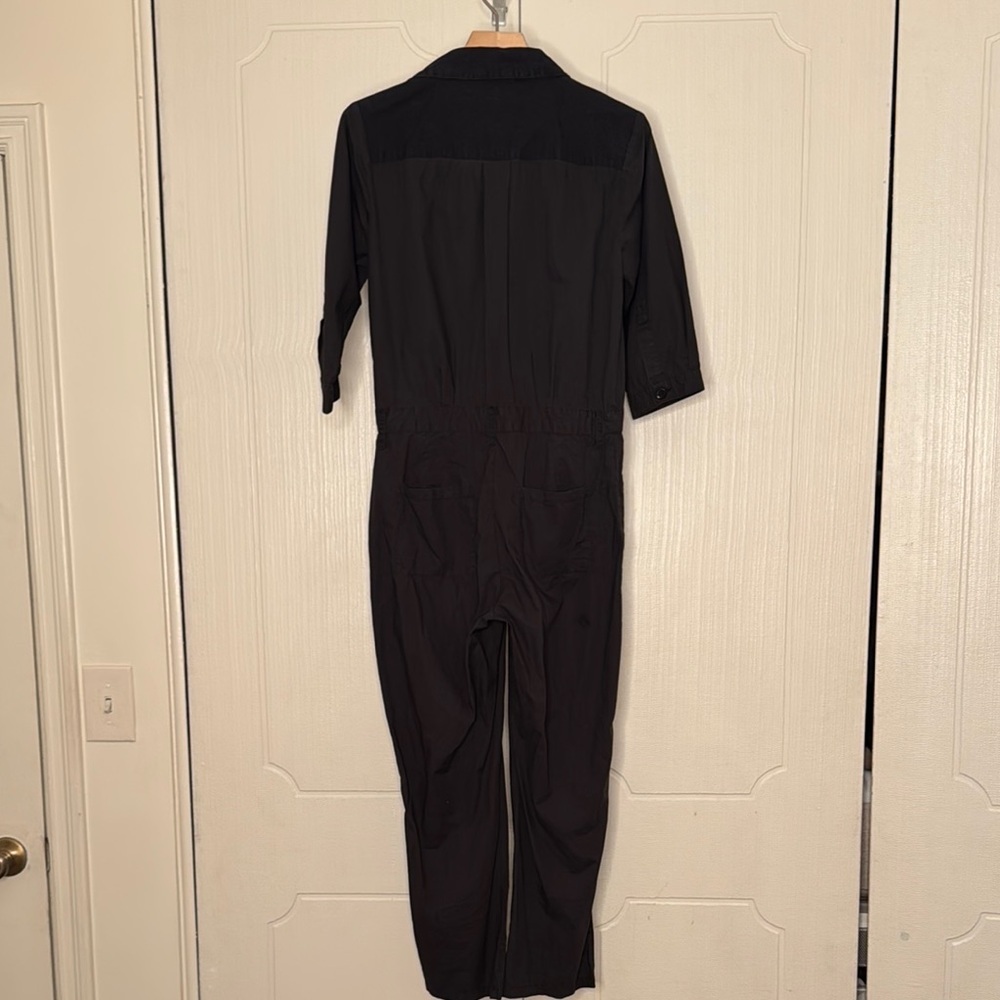 ba&sh • Kalista Black Jumpsuit Coveralls Romper • Dark Grey Faded Black • XS / 0 - Picture 11 of 16